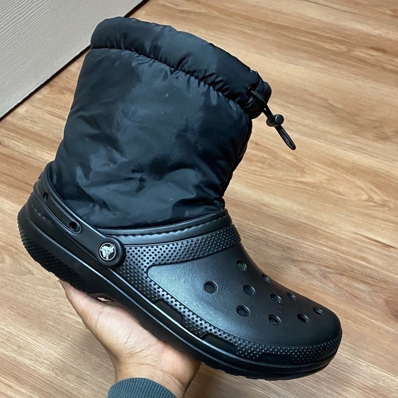 CROCS Classic Lined Neo Puff Men\'s Black Rain & Snow Boots Size 10 main image 9